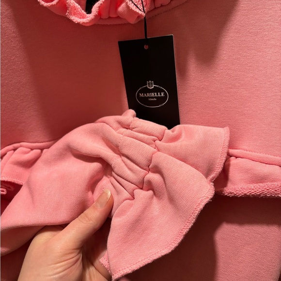 NWT Marielle Stokkelaar Almelo The Sophie Cotton Ruffle Tiered Shift Mini Dress - Picture 6 of 7